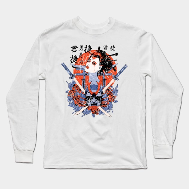 Geisha Death Long Sleeve T-Shirt by viSionDesign